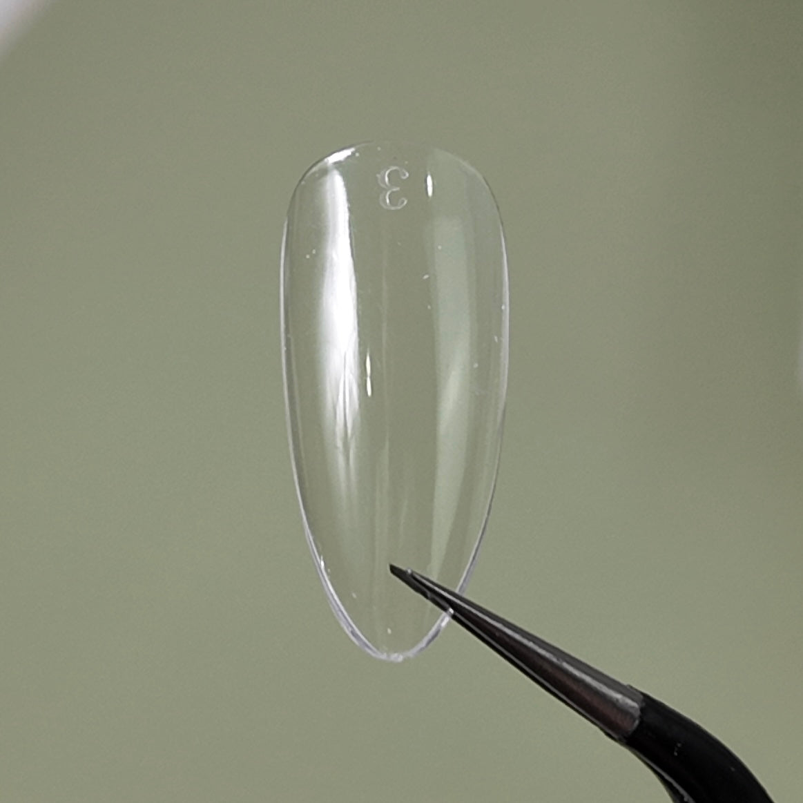 TiaraX | Clear Gel Tips (White Box) - Almond Medium