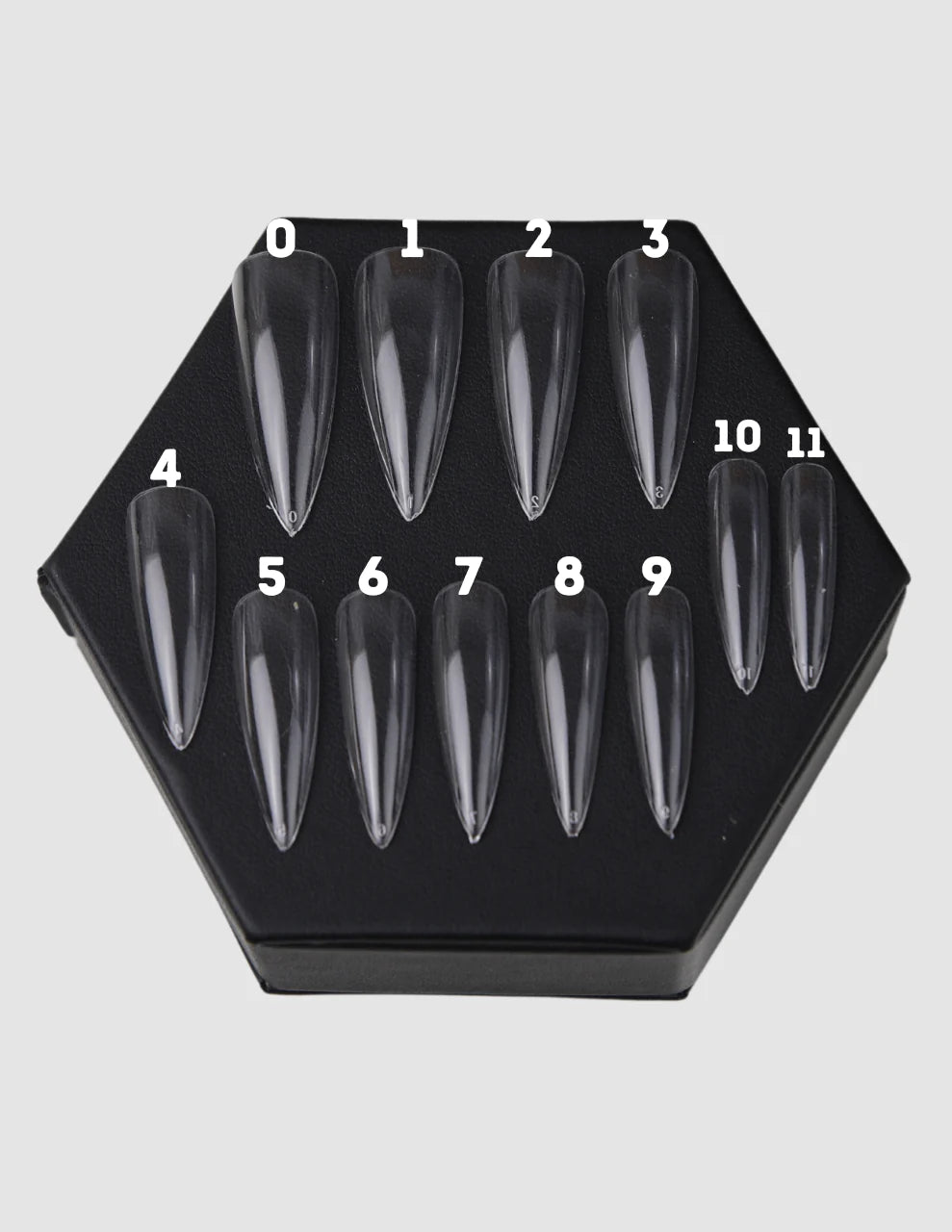 TiaraX Gel Tips Single Size Bags - Long Stiletto