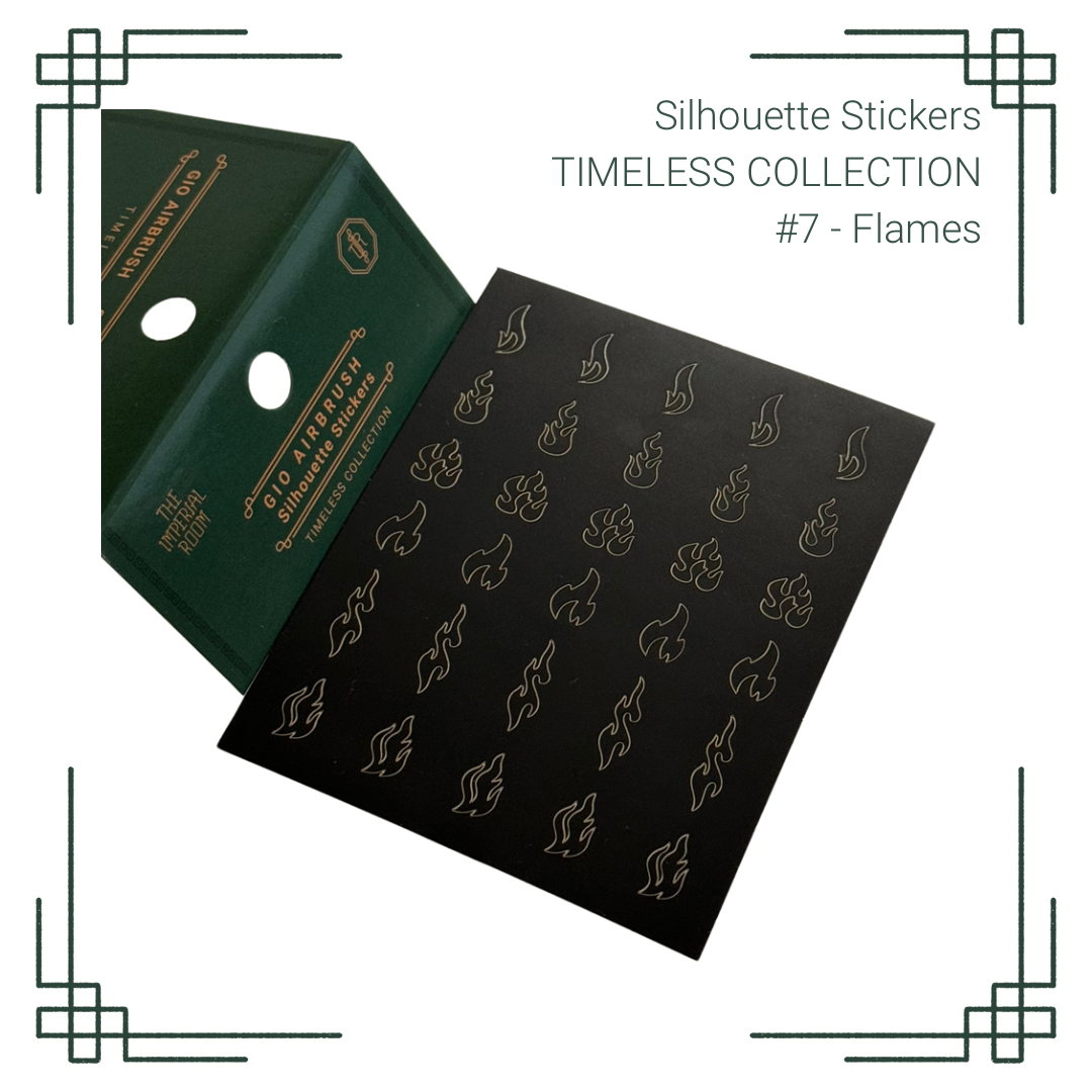 GIO Airbrush - Silhouette Stickers/Airbrush Stencils - Timeless Collection