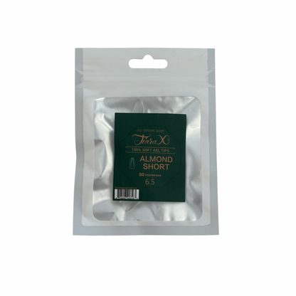 TiaraX | Gel Tips Single Size Bags (White Bag) - Almond Short