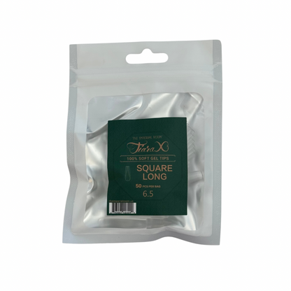TiaraX | Gel Tips Single Size Bags (White Bag) - Square Long