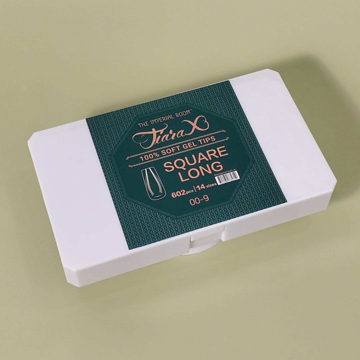 TiaraX | Clear Gel Tips (White Box) - Square Long