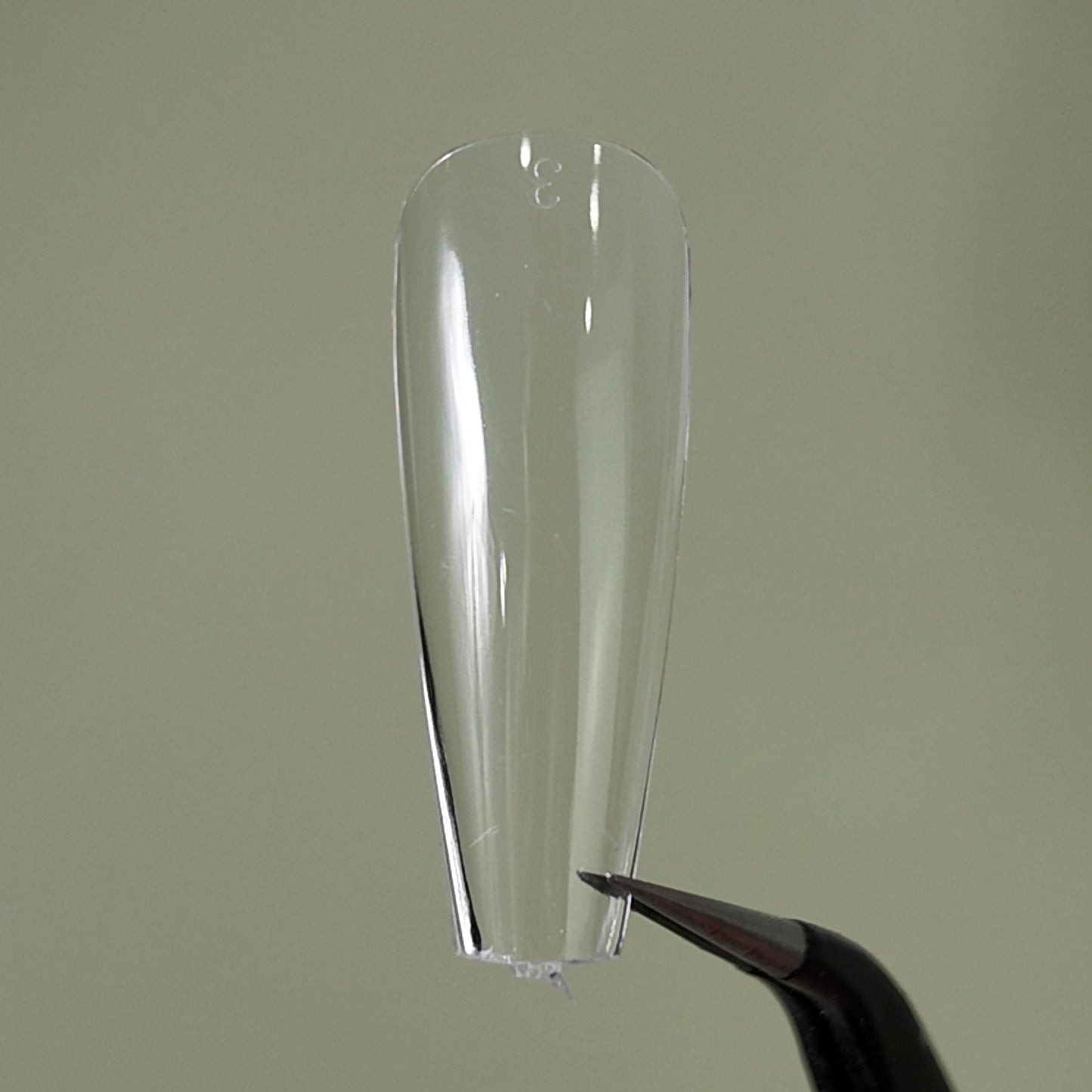 TiaraX | Clear Gel Tips (White Box) - Coffin Long