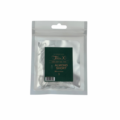 TiaraX | Gel Tips Single Size Bags (White Bag) - Almond Short
