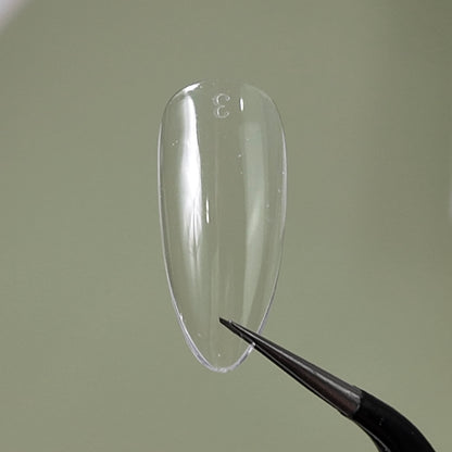 TiaraX | Clear Gel Tips (White Box) - Almond Medium