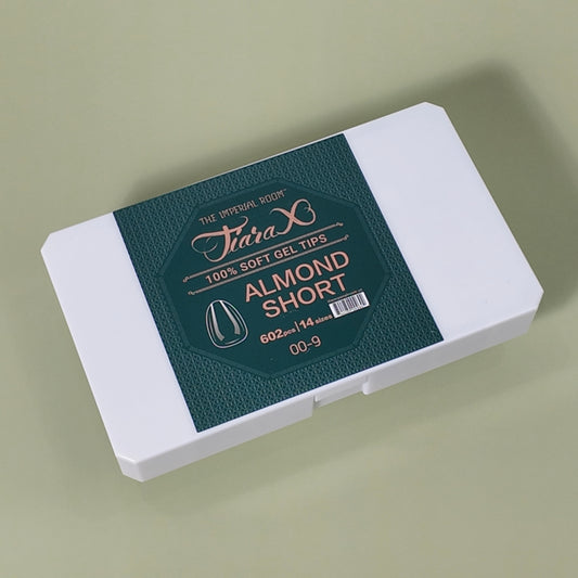 TiaraX | Clear Tips (White Box) - Almond Short
