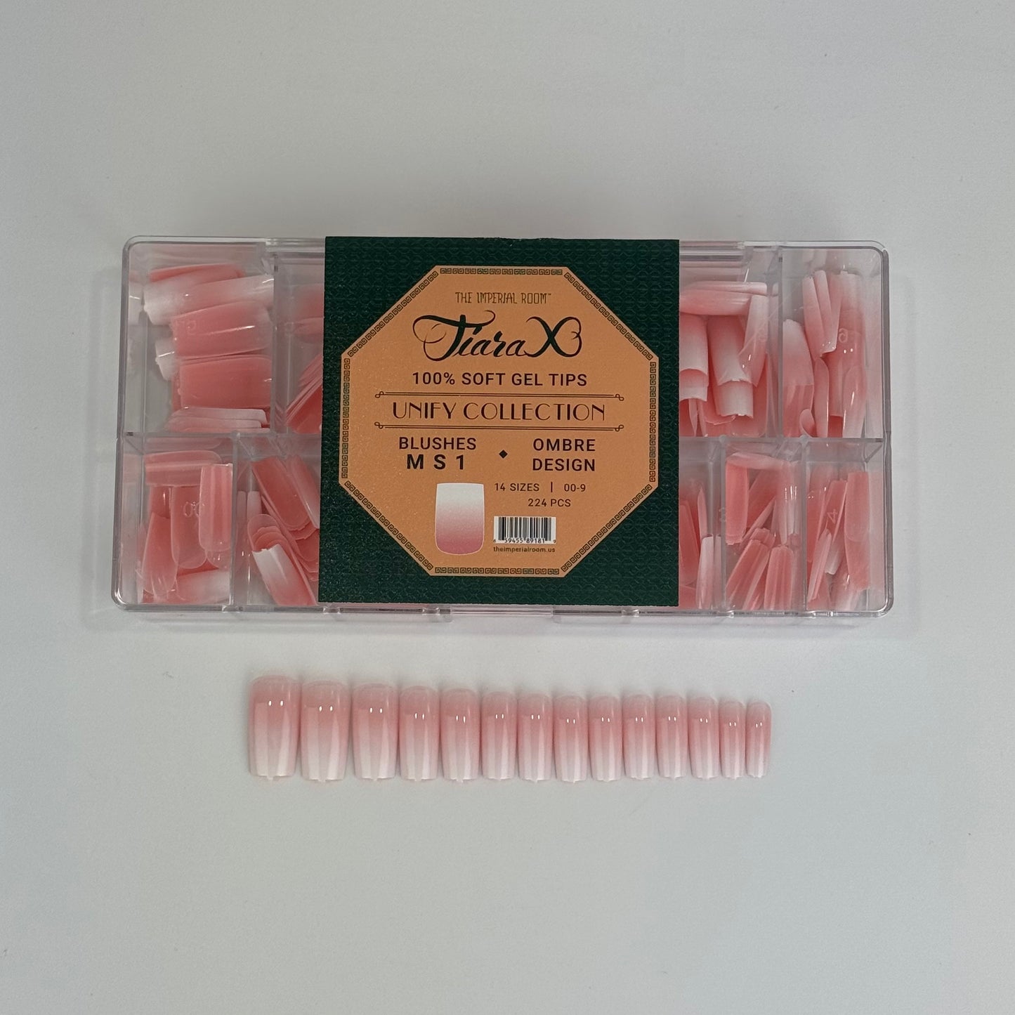 TiaraX Ombre Tips Box - UNIFY Collection - Medium Length