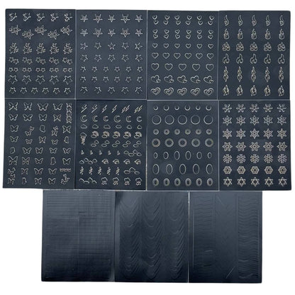 GIO Airbrush - Silhouette Stickers/Airbrush Stencils - Timeless Collection