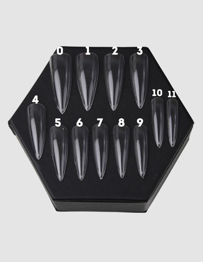 TiaraX Gel Tips Single Size Bags - Long Stiletto