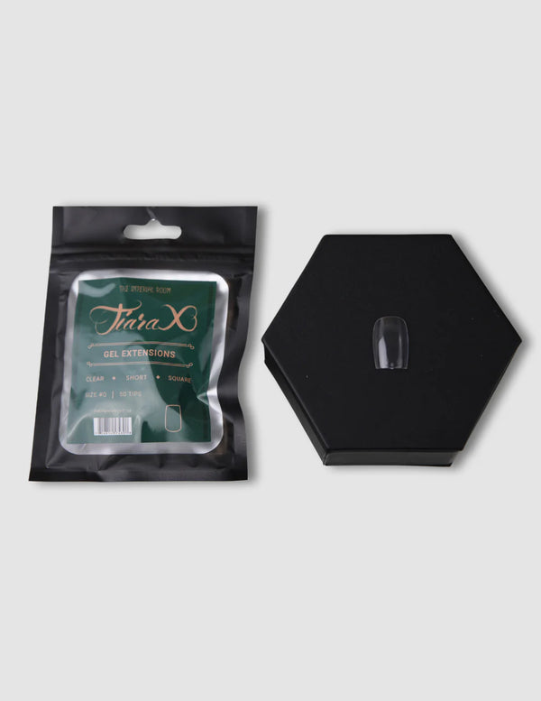 TiaraX Gel Tips Single Size Bags - Short Square