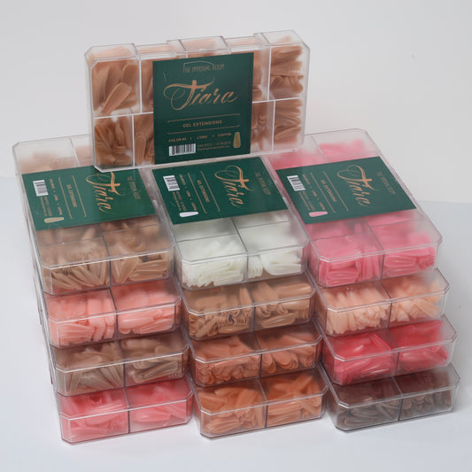 TiaraX Colored Tips Box - Long Coffin
