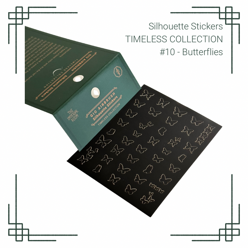 GIO Airbrush - Silhouette Stickers/Airbrush Stencils - Timeless Collection