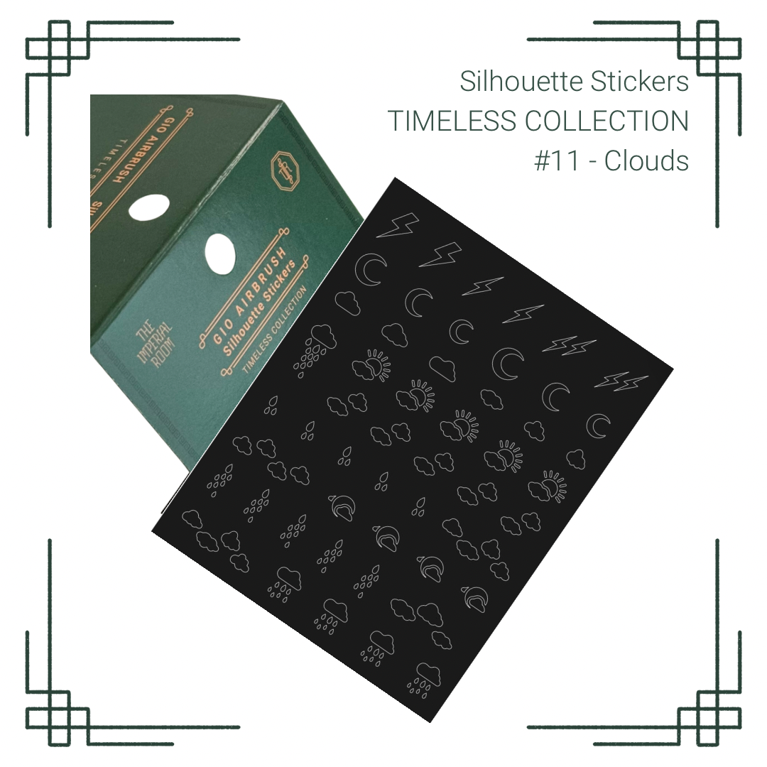 GIO Airbrush - Silhouette Stickers/Airbrush Stencils - Timeless Collection