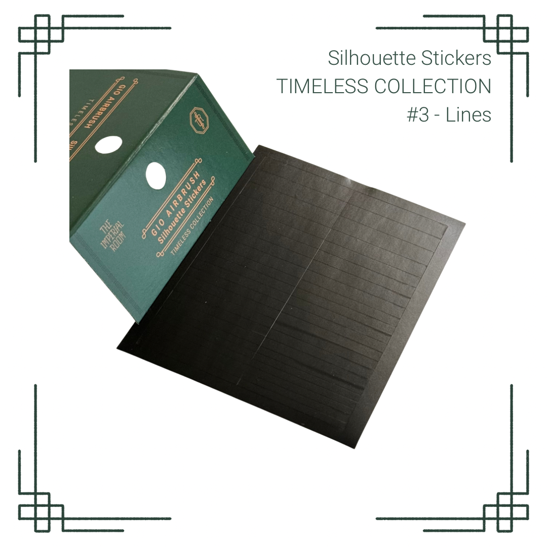 GIO Airbrush - Silhouette Stickers/Airbrush Stencils - Timeless Collection
