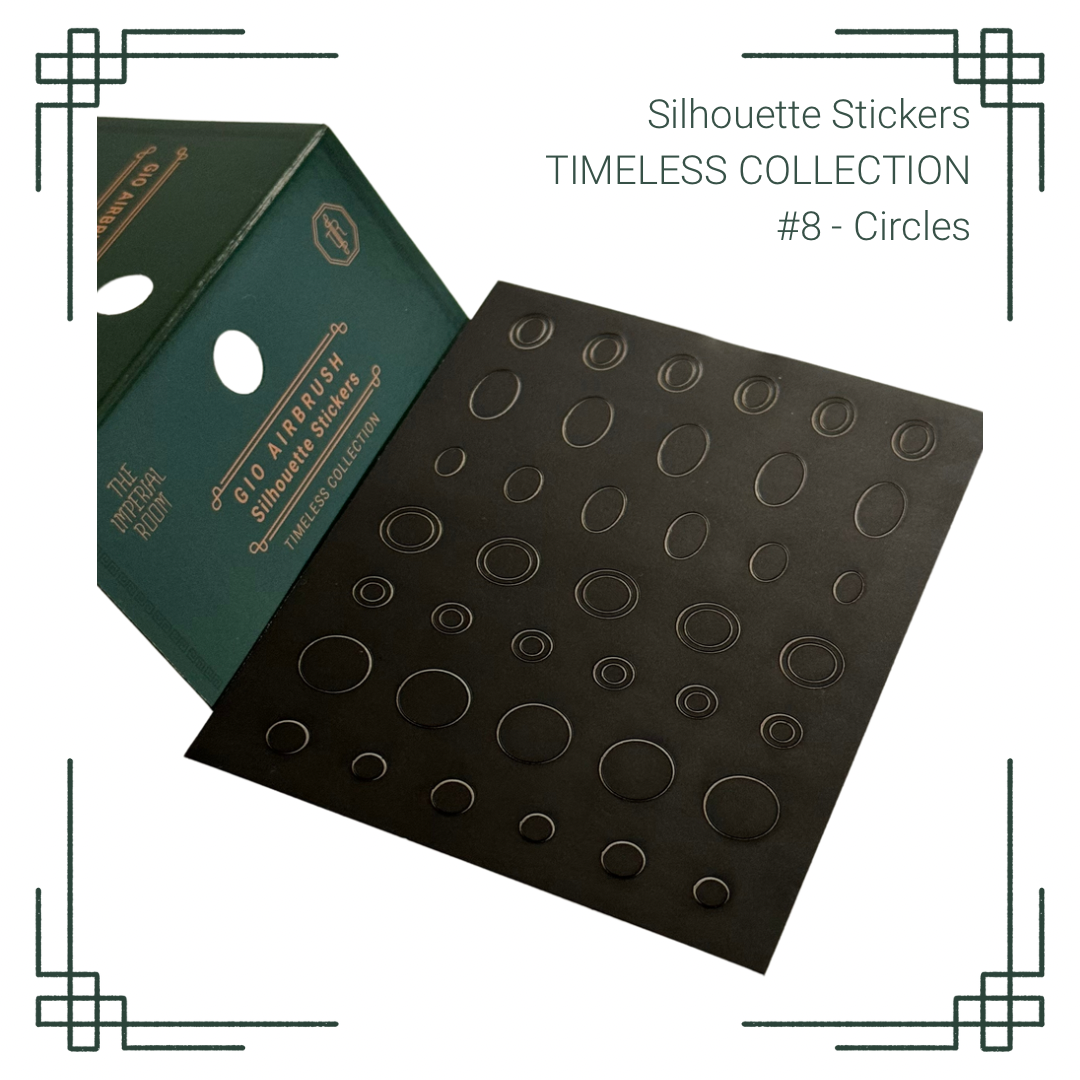 2in1 sticker/stencil that is used for design and airbrush art on finger nails