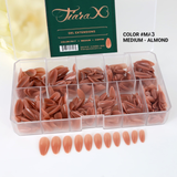 TiaraX Colored Tips Box - Medium Almond