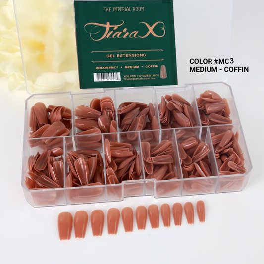 TiaraX Colored Tips Box - Medium Coffin