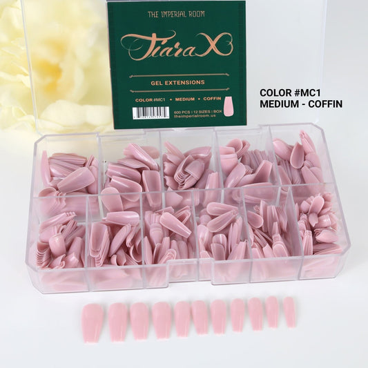 TiaraX Colored Tips Box - Medium Coffin