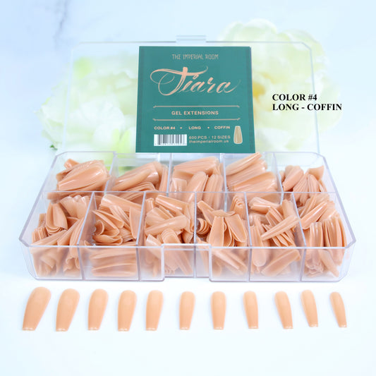 TiaraX Colored Tips Box - Long Coffin