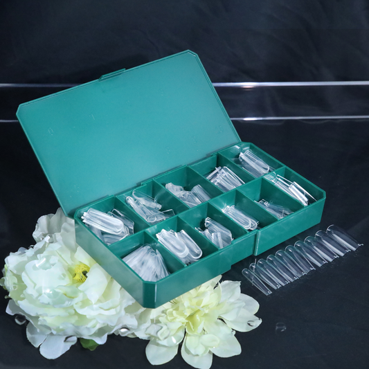 TiaraX Clear Tips Box - Long Square