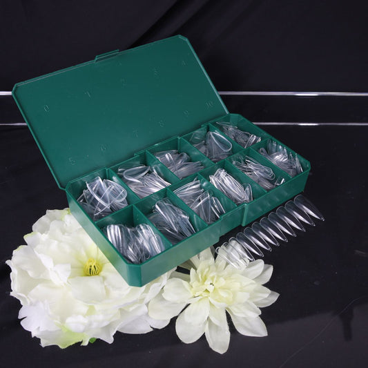 TiaraX Clear Tips Box - Long Stiletto