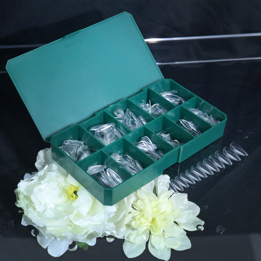 TiaraX Clear Tips Box - Medium Almond