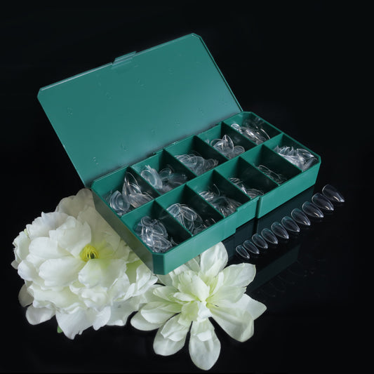 TiaraX Clear Tips Box - Short Almond
