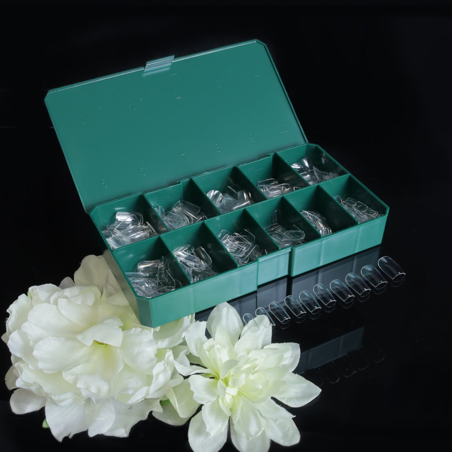TiaraX Clear Tips Box - Short Square